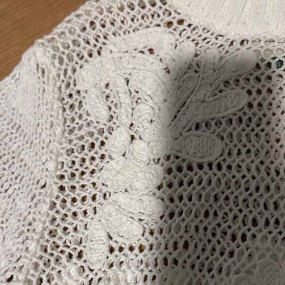FARM Rio White Crochet Sweater - Picture 6 of 7